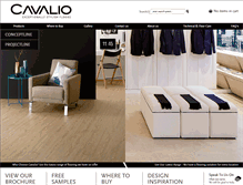 Tablet Screenshot of cavaliofloors.com